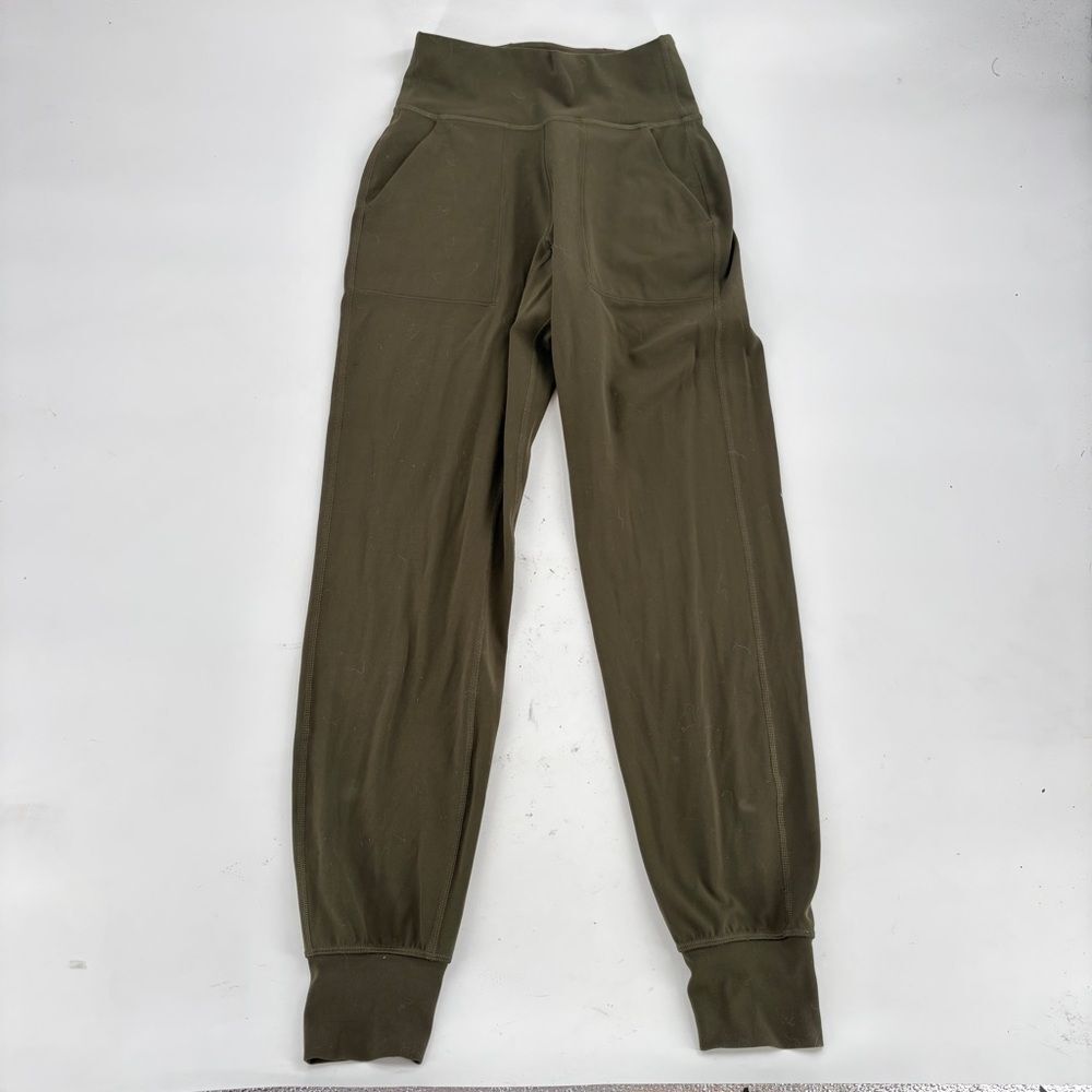 Lululemon Athletica Olive Green Activewear Pants 2 running joggers active pants